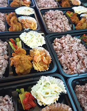 子ども食堂・コミュニティ食堂「さわやか食堂」第七十五回目開催時の様子