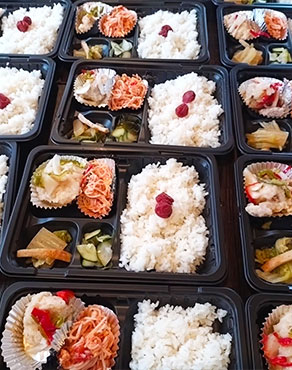 子ども食堂・コミュニティ食堂「さわやか食堂」第七十八回目開催時の様子